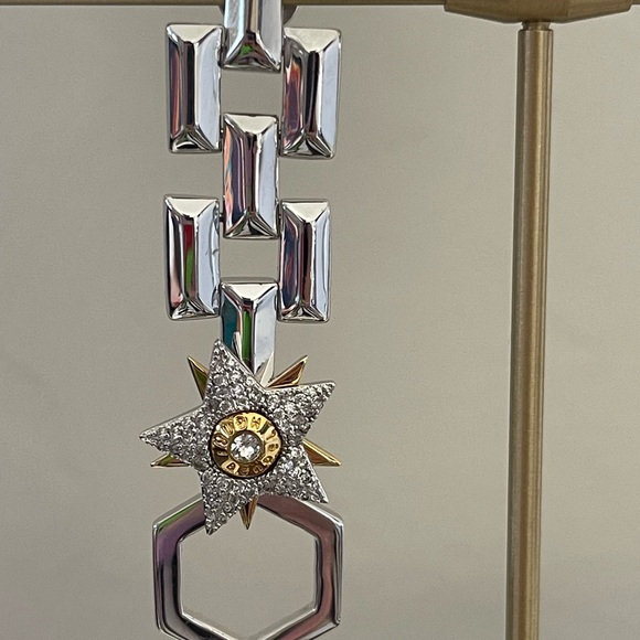 Henri Bendel - Silver & Gold Chandelier Earrings - Picture 3 of 5